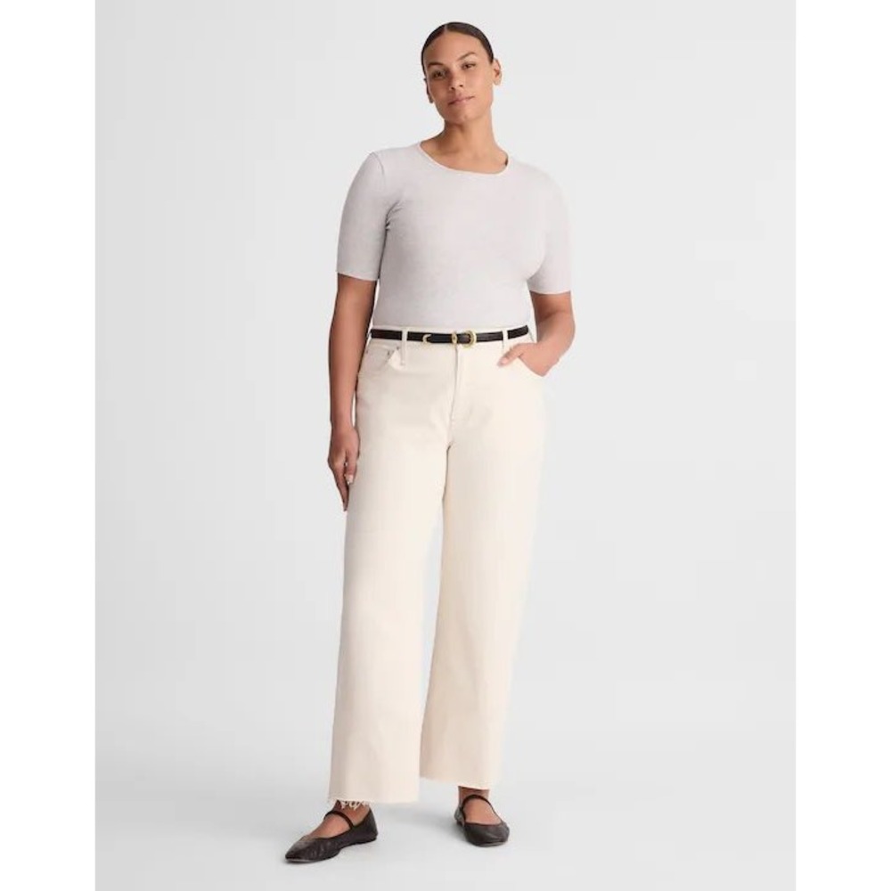 Madewell Perfect‎ Vintage Wide-Leg Crop Jean Vintage Canvas 14  W32 NZ038 NEW